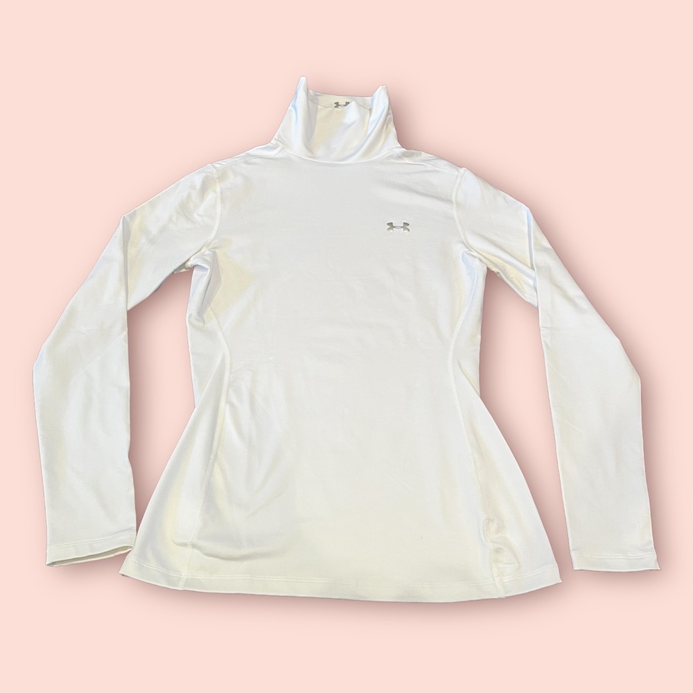 Under Armour Fitted Coldgear Turtleneck White